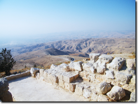 Panorama di Israele dal monte Nebo