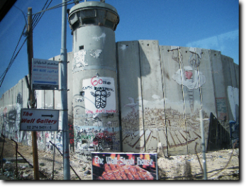 Il muro di separazione di Betlemme (Cisdordania)